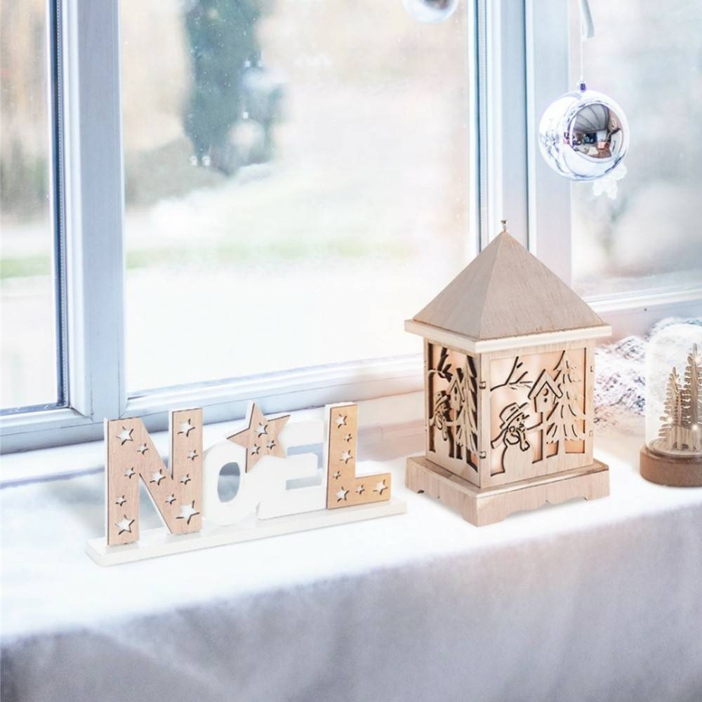 Sans Marque - Mot décoratif "Noël" en bois à poser - Image 2