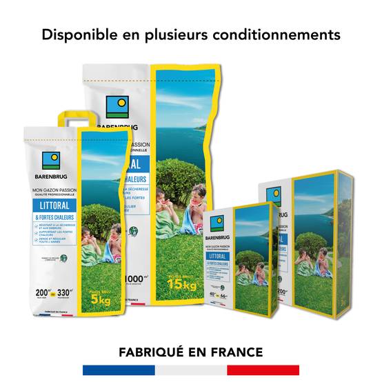 Gazon Littoral & Fortes chaleurs - Résistant Sécheresse et Embruns - Supportant Fortes Chaleurs - Dense et Régulier Toute l'Année - 5KG - BARENBRUG - Image 6