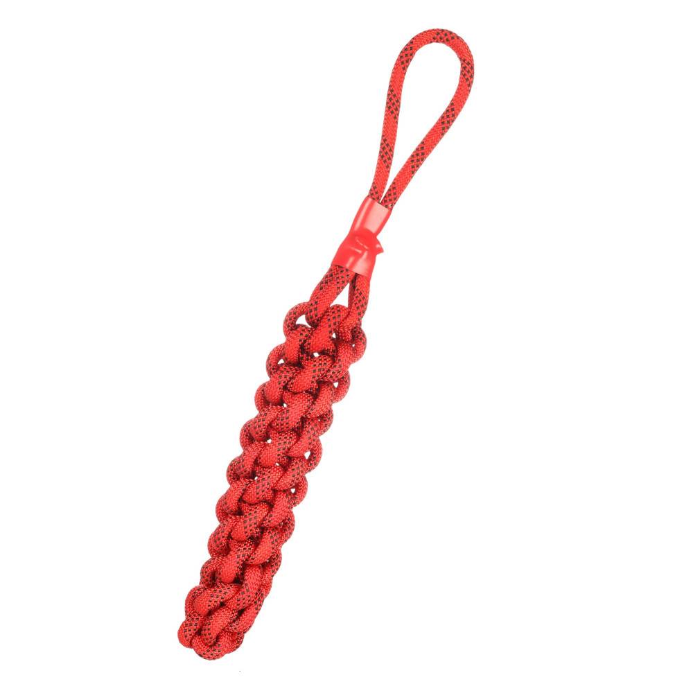 Flamingo - Corde à tirer Vokas. tressé, flottant. rouge et noir. taille S. 47 cm . jeux pour chien. - Image 2
