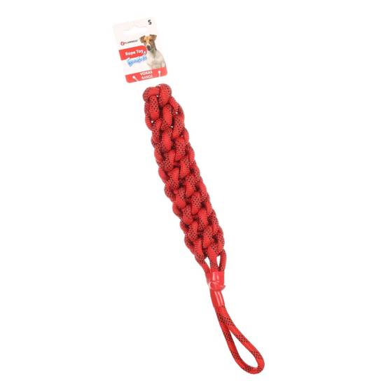 Flamingo - Corde à tirer Vokas. tressé, flottant. rouge et noir. taille S. 47 cm . jeux pour chien. - Image 1