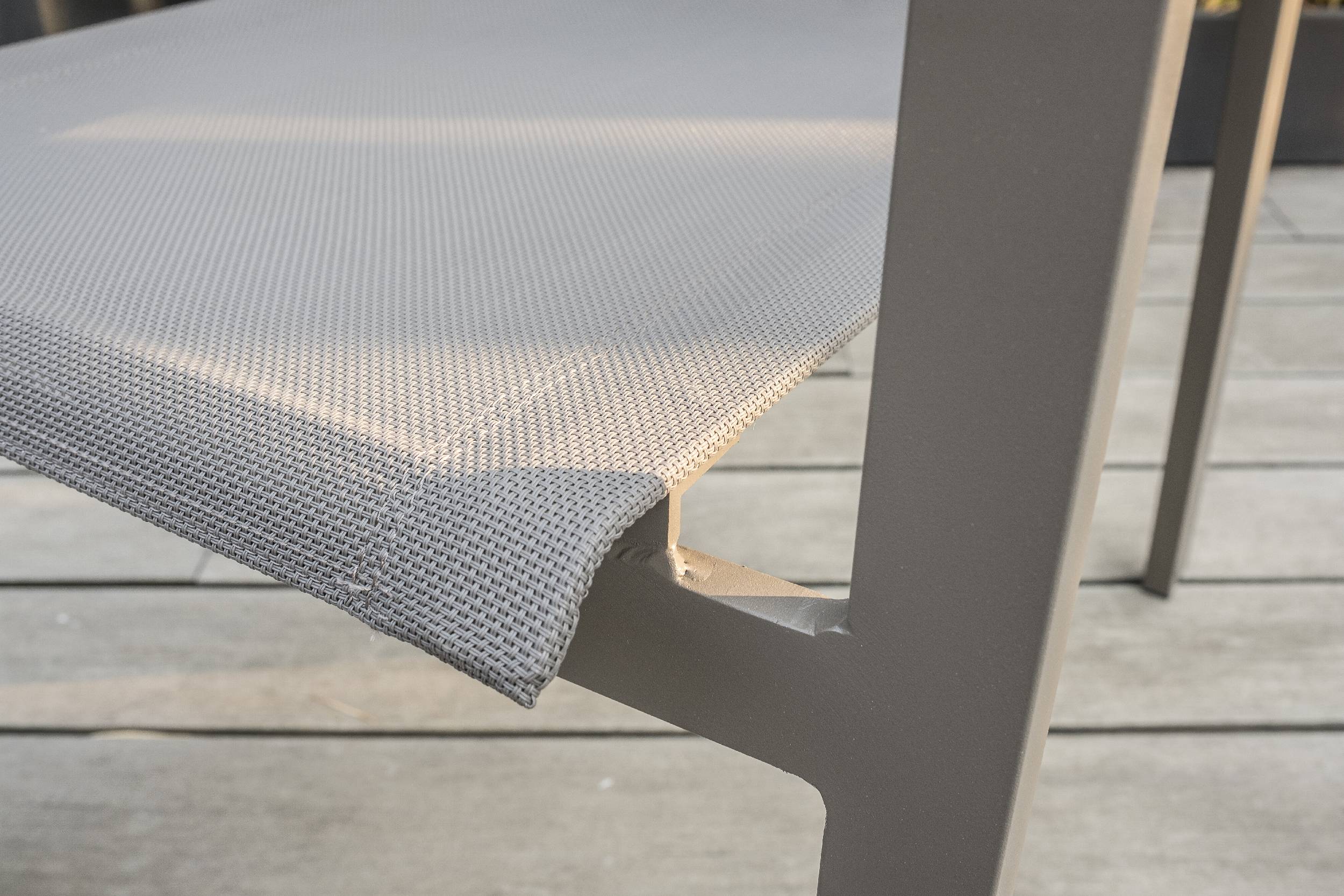Dcb Garden - Ensemble repas ZAHARA 6 places en aluminium taupe - DCB GARDEN - Image 3