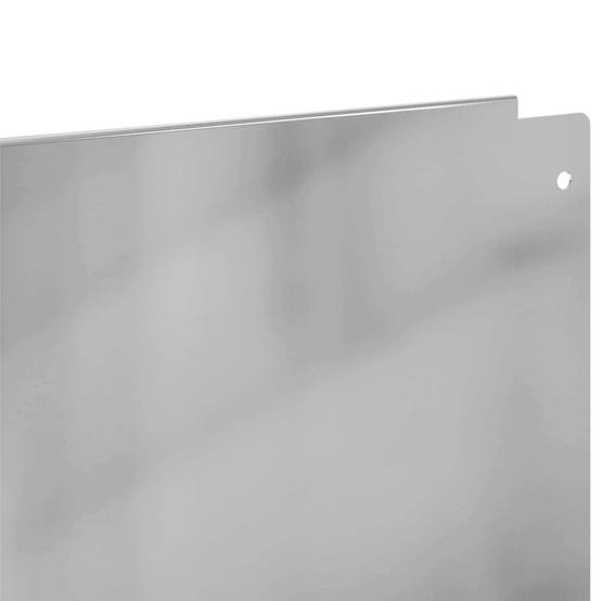Bordure de pelouse acier aménagement jardin délimitation 10 pcs 100x22 cm Argenté - ComfortXL Outdoor Living - Image 6