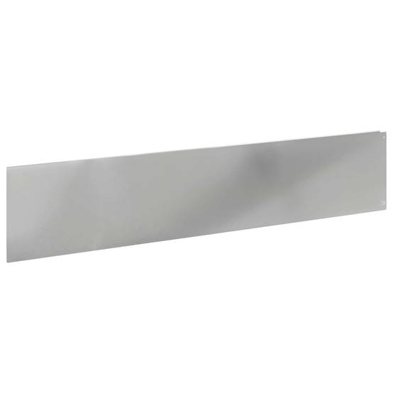 Bordure de pelouse acier aménagement jardin délimitation 10 pcs 100x22 cm Argenté - ComfortXL Outdoor Living - Image 2