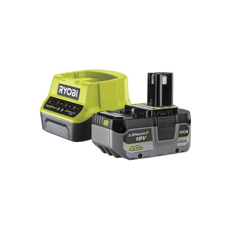 Ryobi - Pack batterie 4,0Ah RYOBI 18V One+ LithiumPlus et chargeur rapide 2.0Ah RC18120-140X