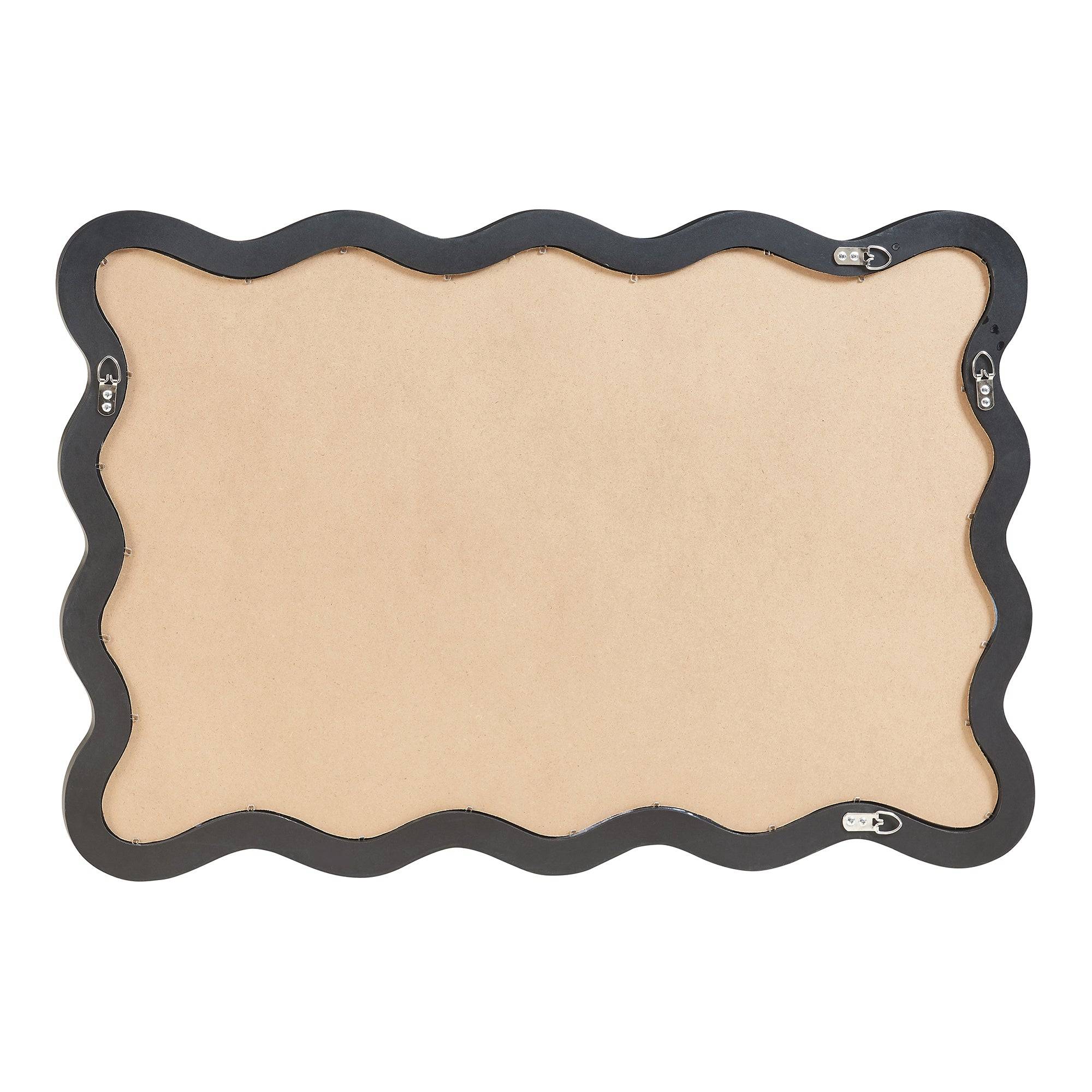 Miroir décoration moderne design mural 90 x 60 cm noir - Image 4