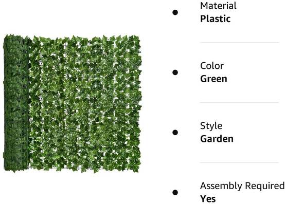 Lierre Artificiel pour Extérieur - Protection Intimité et Décoration - Résistant aux Intempéries - Lytech - Image 6