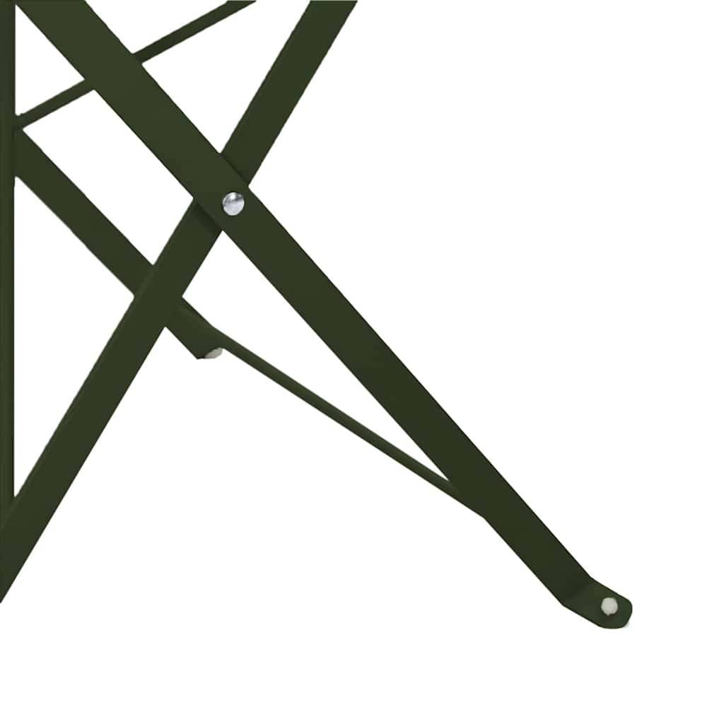 Prolenta Premium - Chaises de jardin métal vert  42 x 46 x 82 cm  - Prolenta premium p357.4 - Image 8