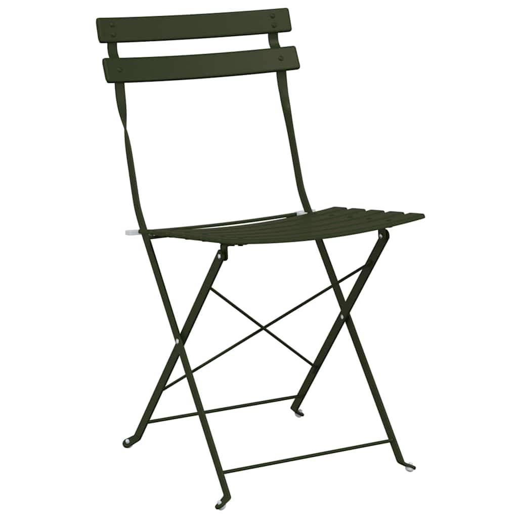 Prolenta Premium - Chaises de jardin métal vert 42 x 46 x 82 cm - Prolenta premium p357.4 - Image 4