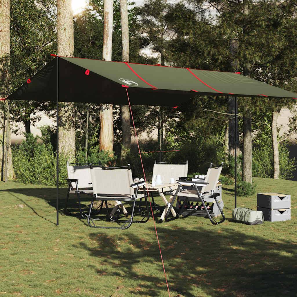 Grande Bâche de Camping Imperméable Polyester Tapis de Sol pour Abri de Jardin Vert Olive 451x420 cm – ComfortXL Outdoor Living - Image 3