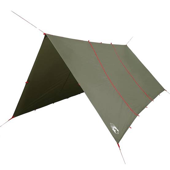 Grande Bâche de Camping Imperméable Polyester Tapis de Sol pour Abri de Jardin Vert Olive 451x420 cm – ComfortXL Outdoor Living - Image 2