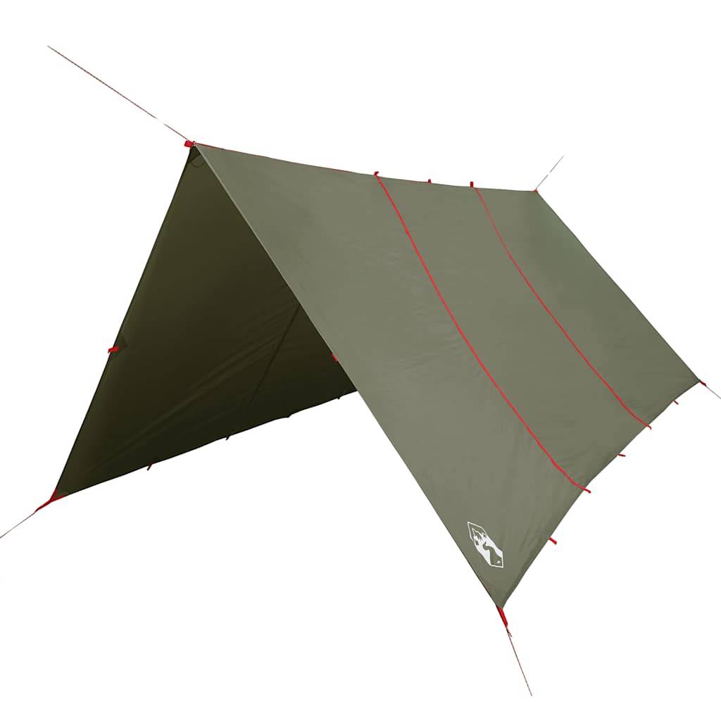 Grande Bâche de Camping Imperméable Polyester Tapis de Sol pour Abri de Jardin Vert Olive 451x420 cm – ComfortXL Outdoor Living - Image 2
