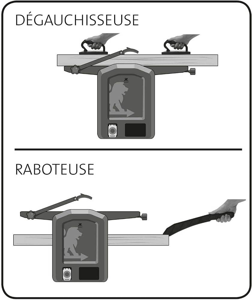 Raboteuse dégauchisseuse 1500W  ENERGYPLANE-204ASP 204mm - PEUGEOT OUTILLAGE - 132450 - Image 2