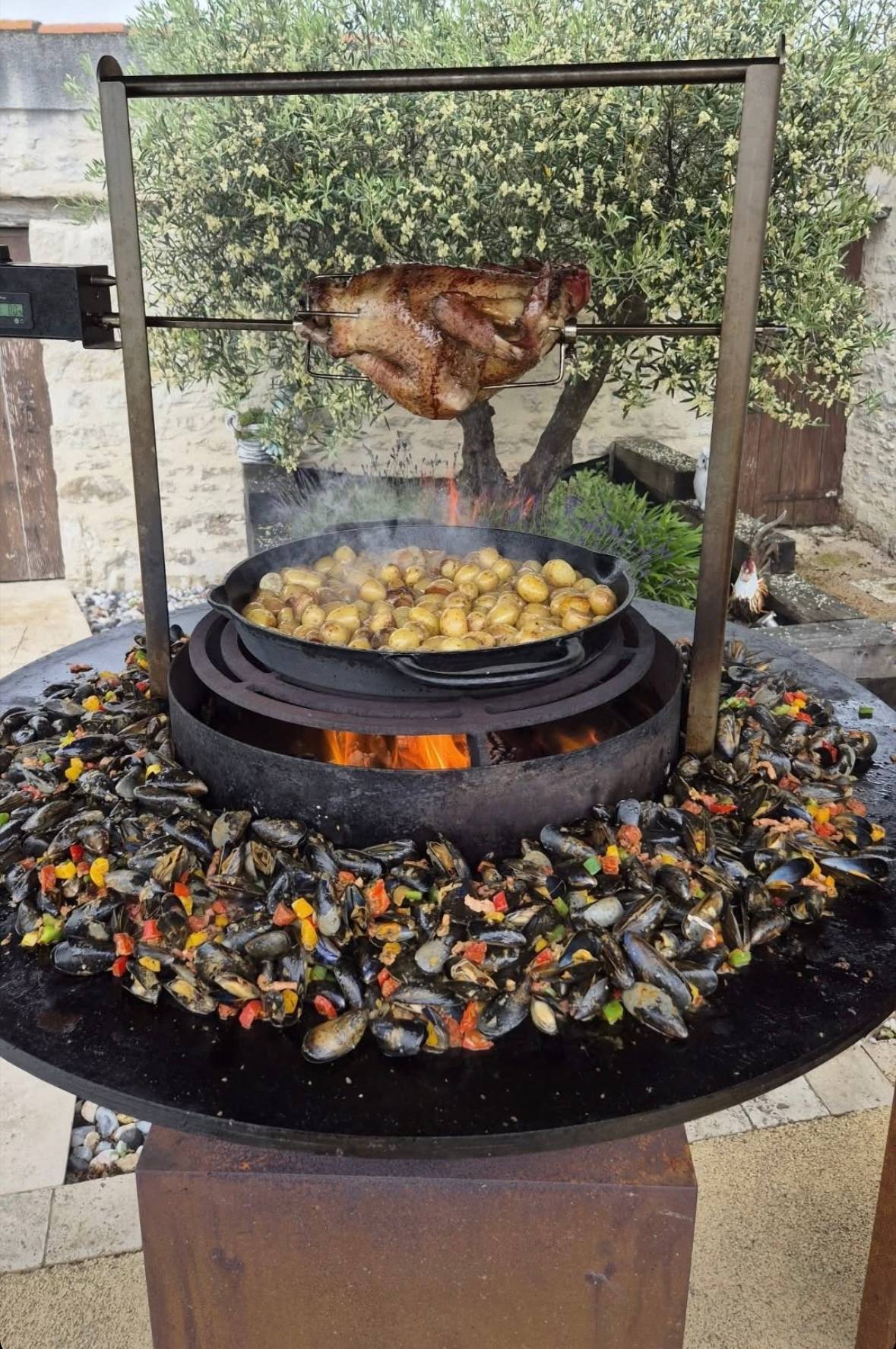 Tourne broche sur batterie Brazéro cuisson pour épicuriens - Image 5