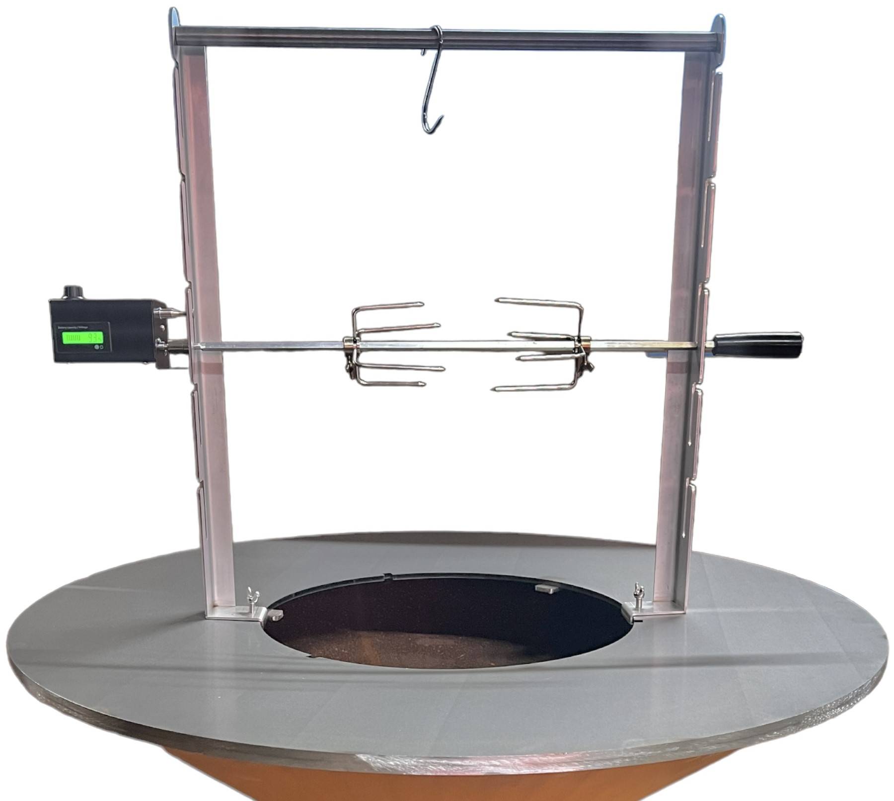 Tourne broche sur batterie Brazéro cuisson pour épicuriens - Image 1