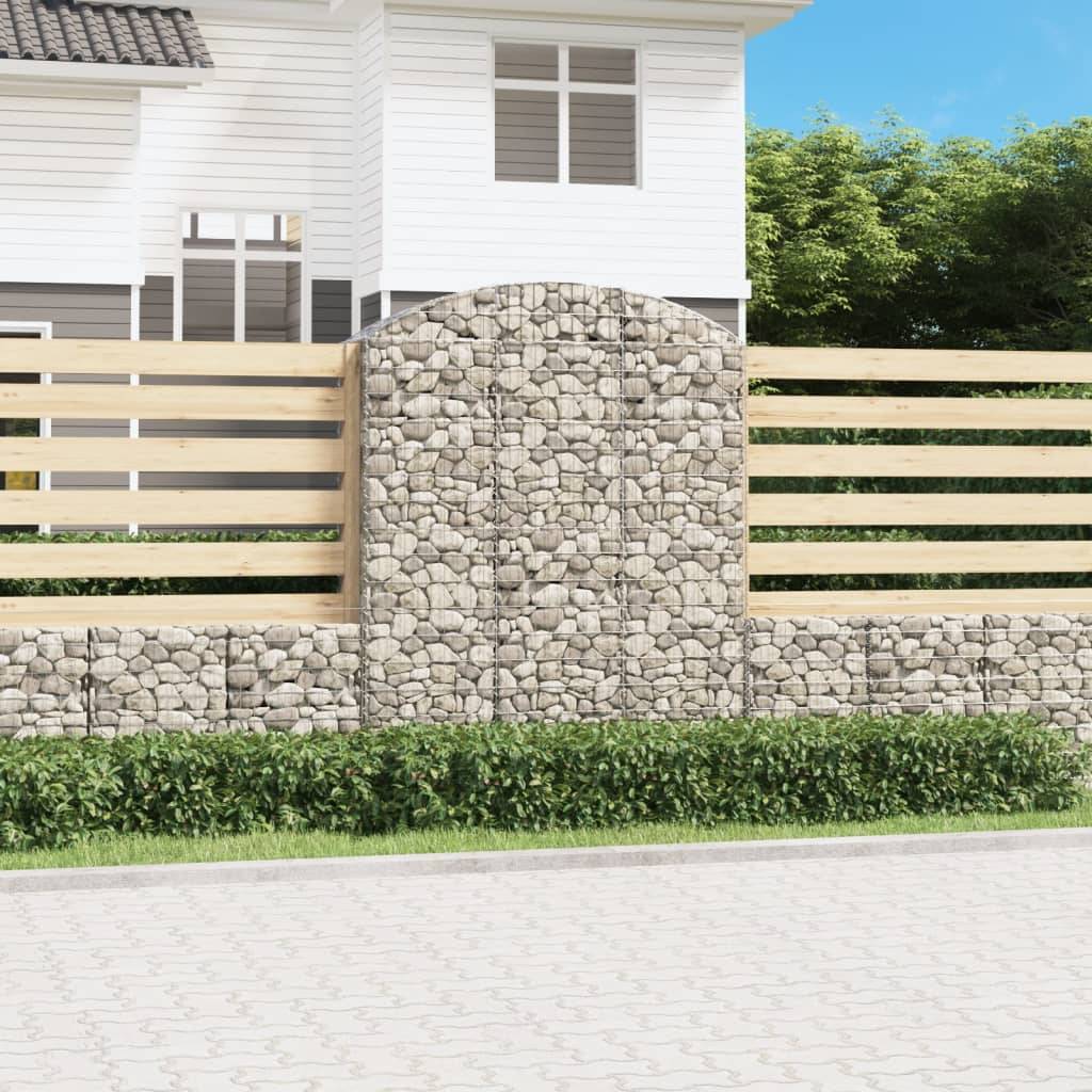 Vidaxl - Panier de gabions arqué 150x50x180/200 cm Fer galvanisé vidaXL 153459 - Image 1