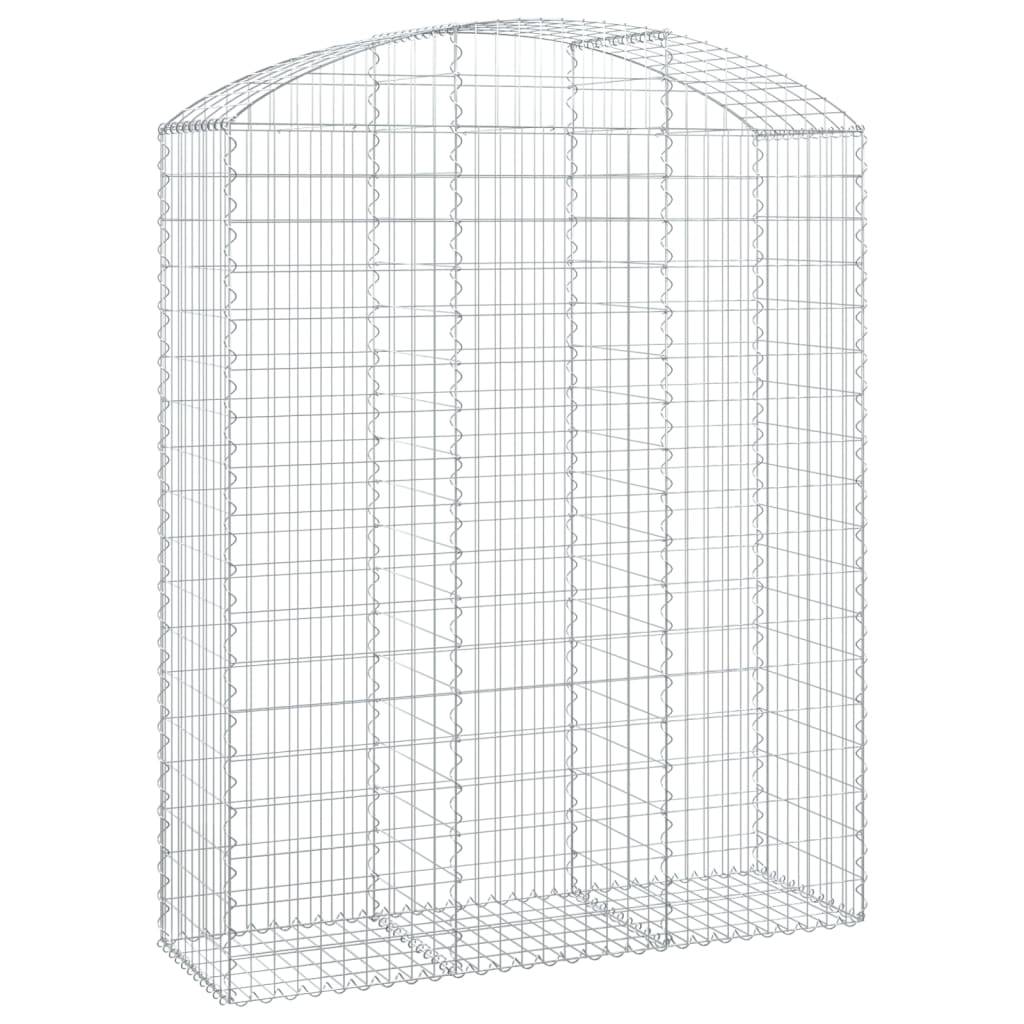 Vidaxl - Panier de gabions arqué 150x50x180/200 cm Fer galvanisé vidaXL 153459 - Image 2