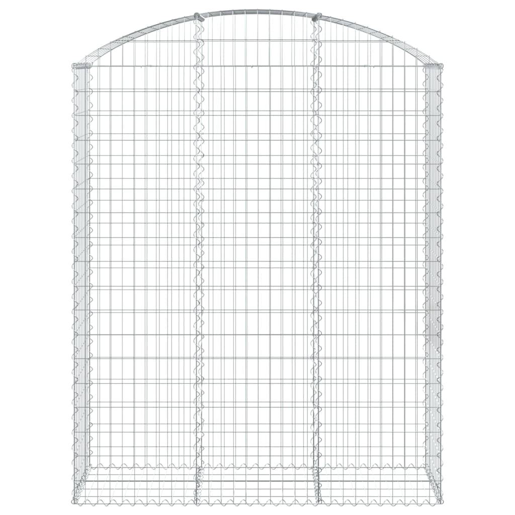 Vidaxl - Panier de gabions arqué 150x50x180/200 cm Fer galvanisé vidaXL 153459 - Image 4