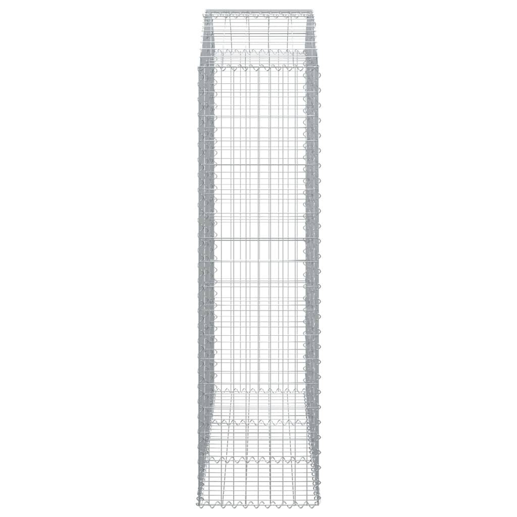 Vidaxl - Panier de gabions arqué 150x50x180/200 cm Fer galvanisé vidaXL 153459 - Image 5