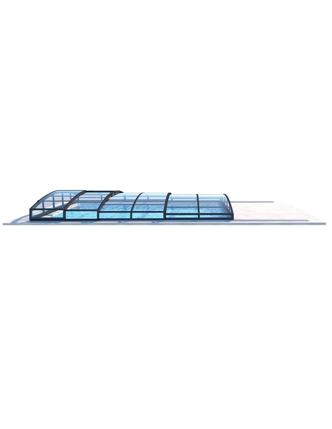 Altanka - Abri de piscine Skyline pour les modèles 5x3 m - BAS86, BAS786 - polycarbonate massif 3 mm - Couleur Ral7016 Graphite - ECO312 - Image 5