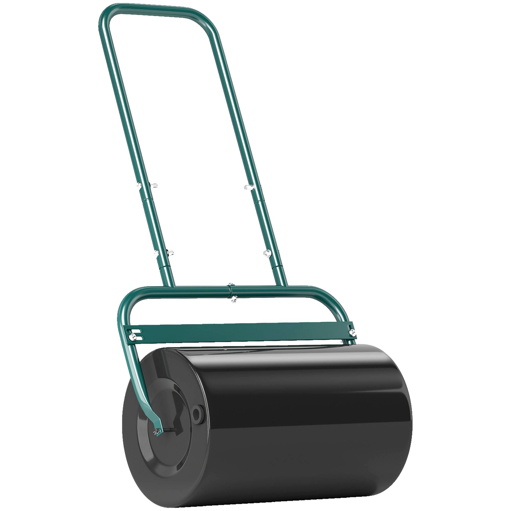 ComfortXL - Rouleau à gazon acier vert foncé 58 x 32,5 x 113 cm à remplir pour pelouse avec poignée en U pousser ou tirer - Image 10