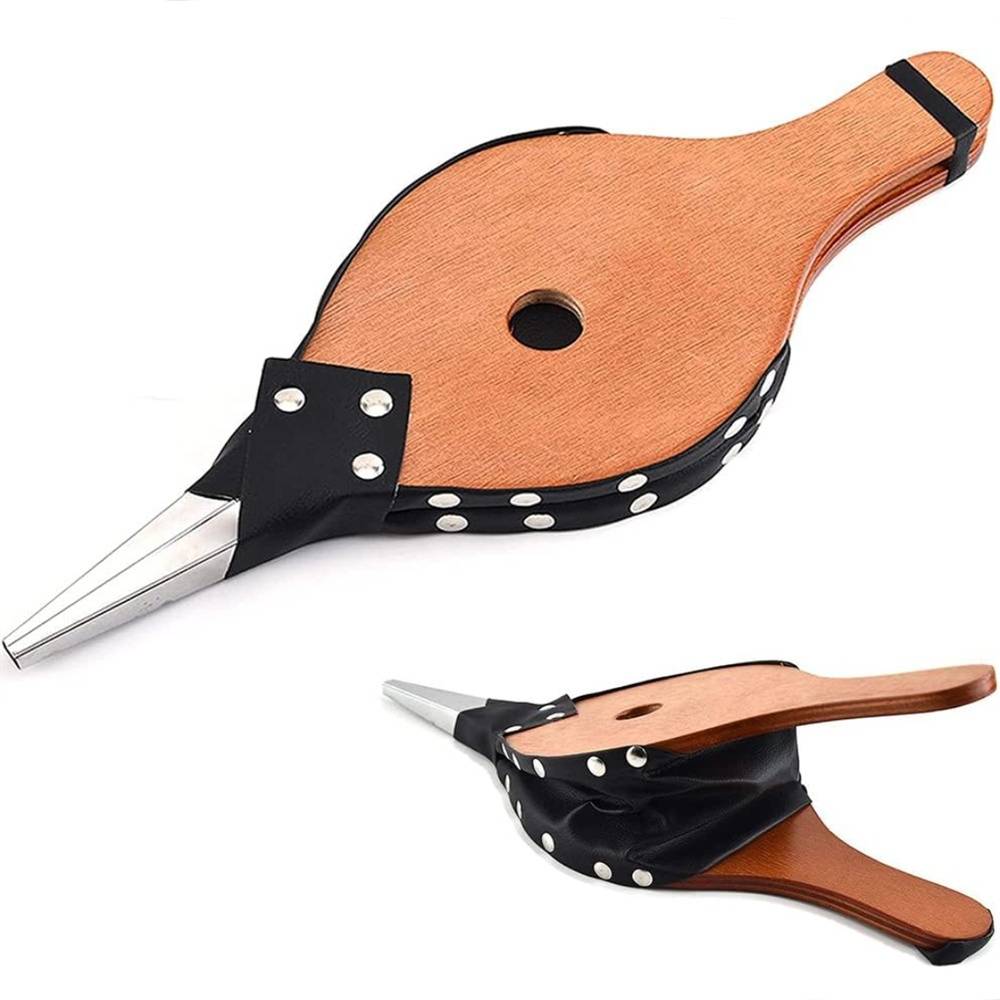 Souffleur de cheminée manuel avec corde de suspension, adapté pour cheminée, barbecue, camping en plein air IntiMeg - Image 1