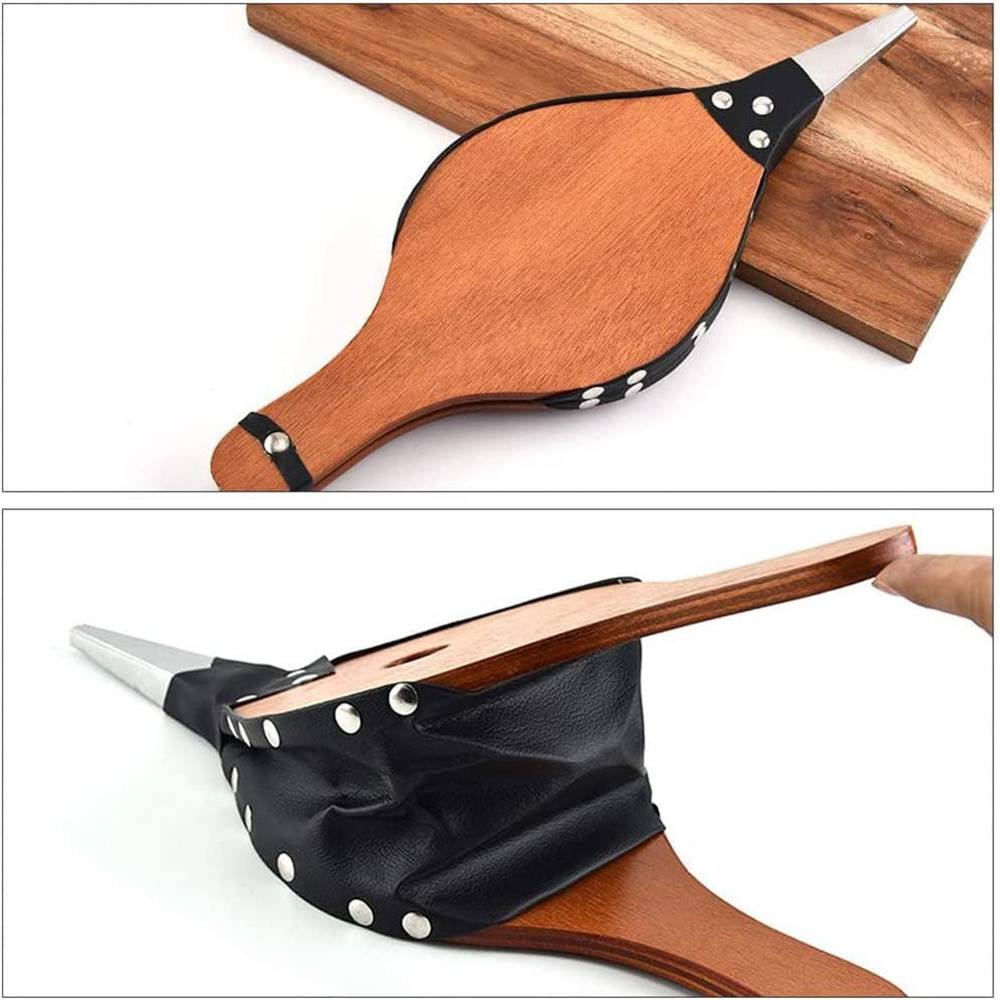 Souffleur de cheminée manuel avec corde de suspension, adapté pour cheminée, barbecue, camping en plein air IntiMeg - Image 2