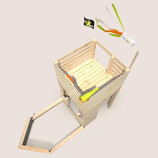 Soulet - Cabane bateau en bois extérieur avec bac à sable PIRATE - Image 6