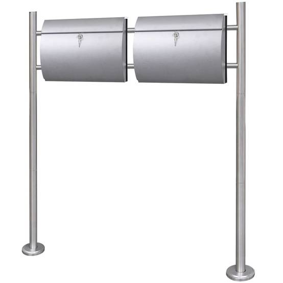 Boîte aux lettres Argent 38 X 13 cm - Prolenta Premium - Image 1