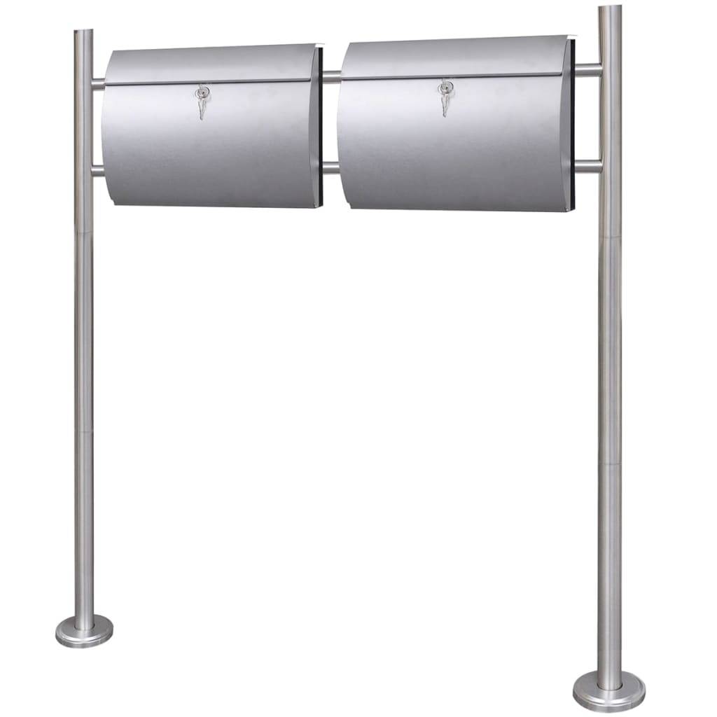 Boîte aux lettres Argent 38 X 13 cm - Prolenta Premium - Image 1