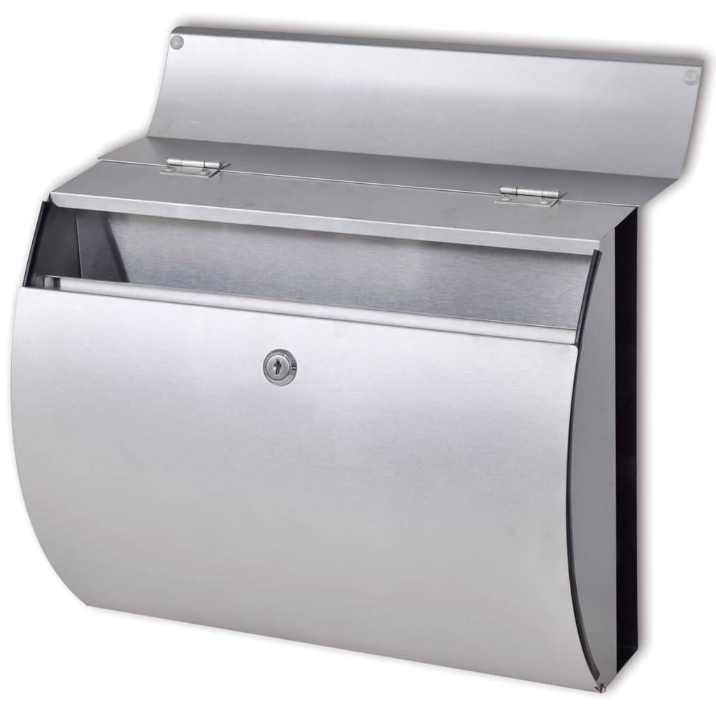 Boîte aux lettres Argent 38 X 13 cm - Prolenta Premium - Image 3