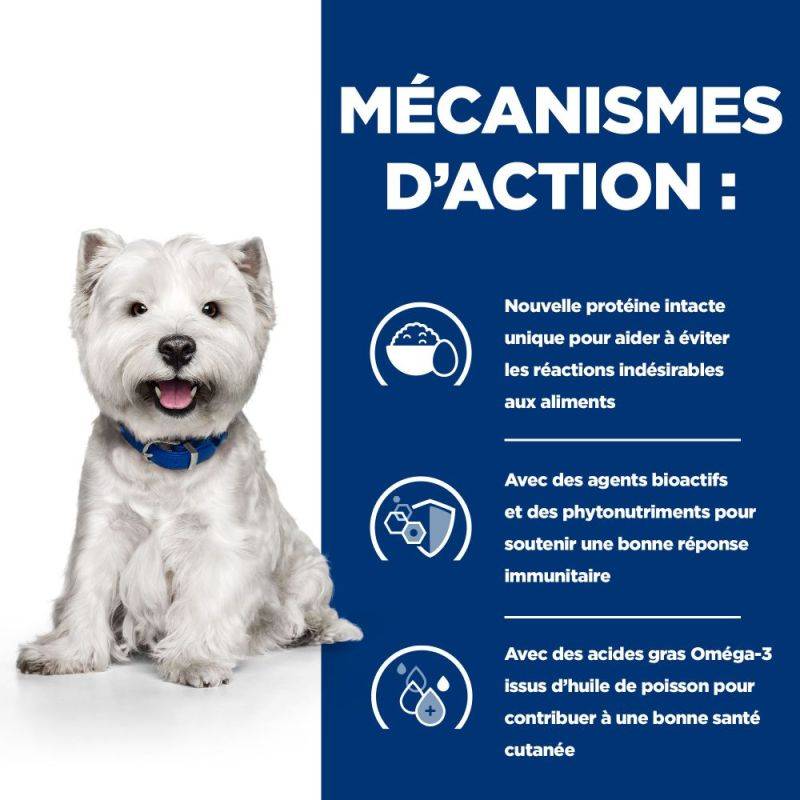 CROQUETTES CHIEN ADULT PRESCRIPTION DIETS DERM COMPLETE MINI - HILL'S 6 kg - Image 4