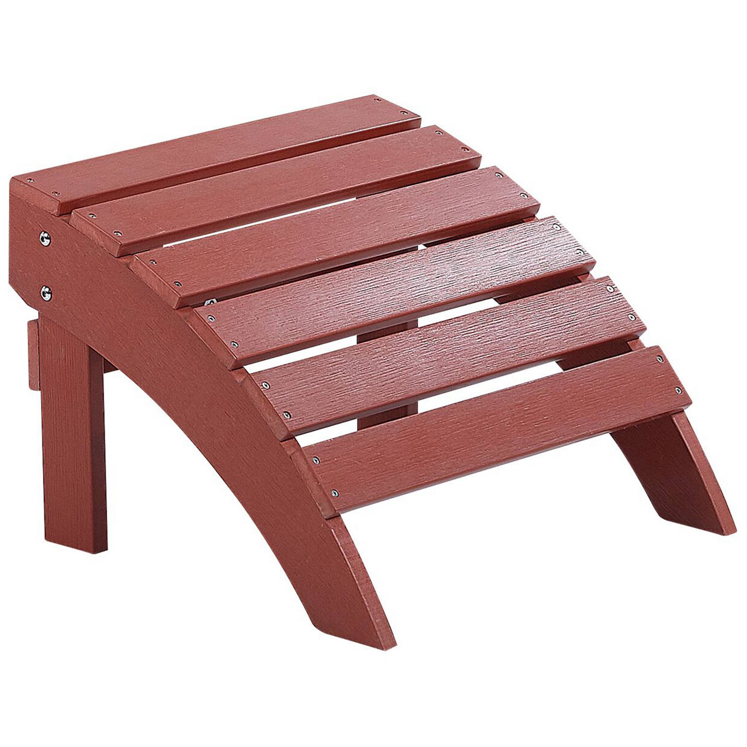 Beliani - Chaise de jardin Bois synthétique Rouge ADIRONDACK - 50x43x34- Beliani - Image 2