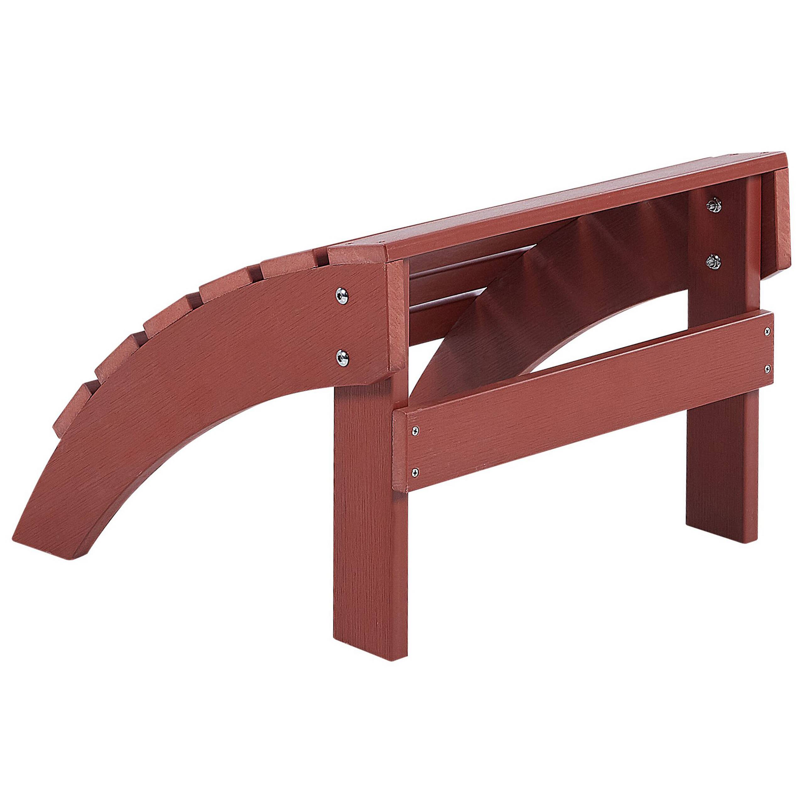 Beliani - Chaise de jardin Bois synthétique Rouge ADIRONDACK - 50x43x34- Beliani - Image 4