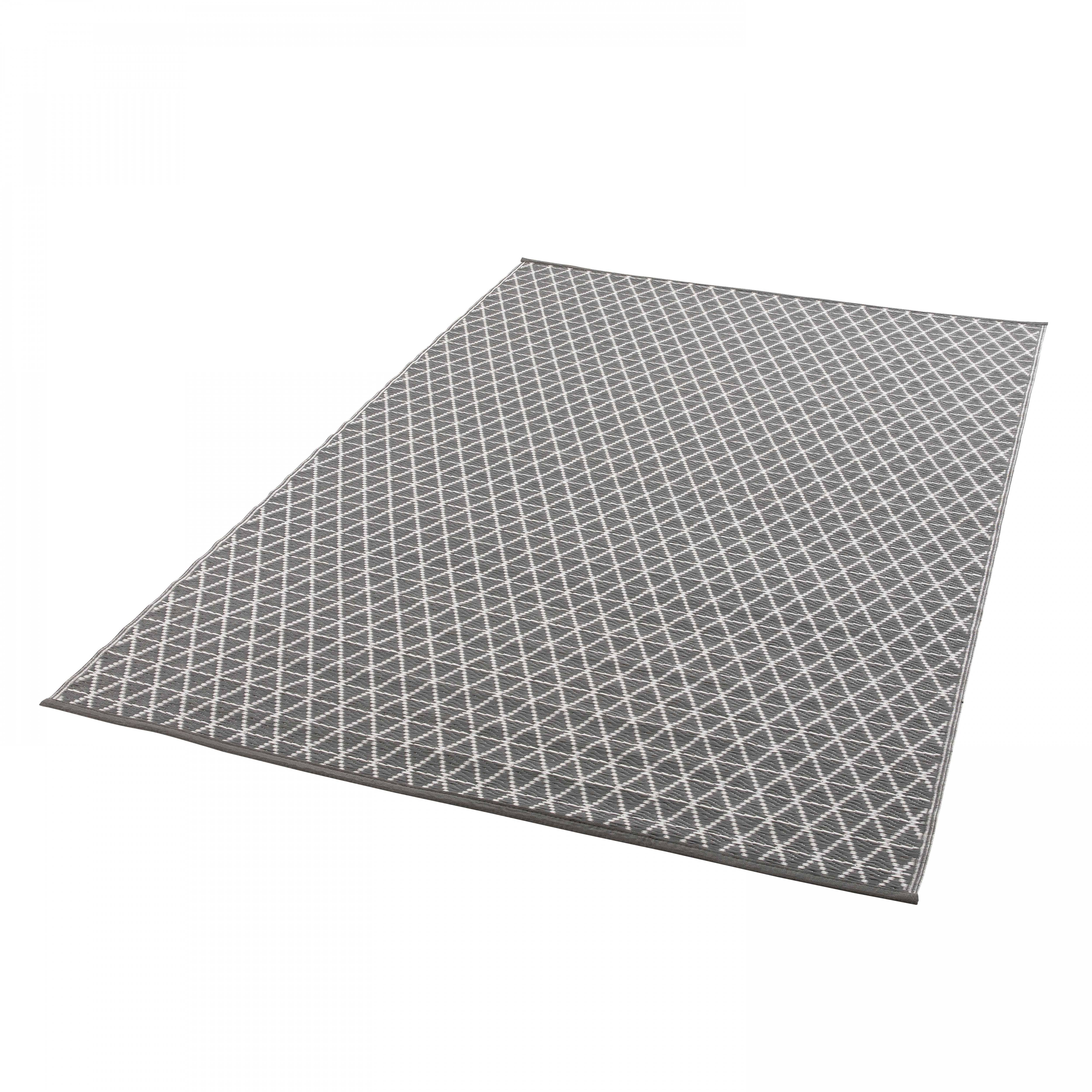 Oviala - Tapis d'extérieur polypropylène gris 180 x 120 cm Solys - Oviala - Image 3