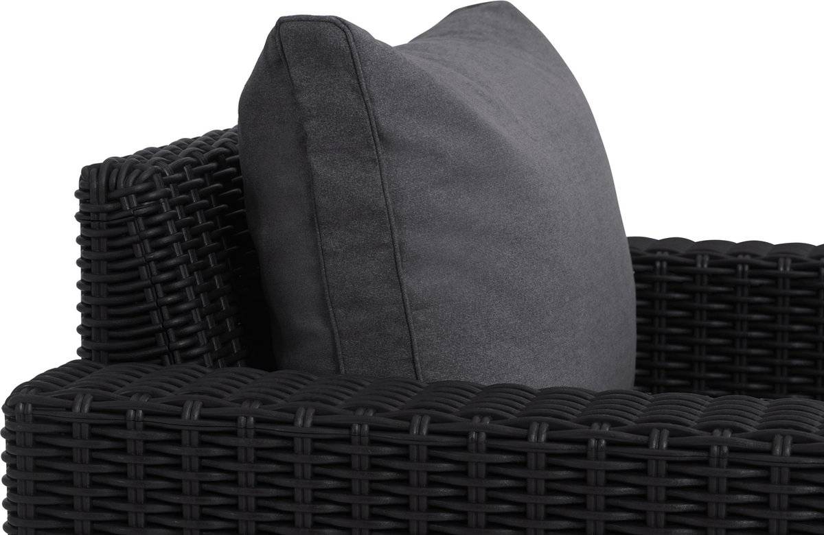 Keter - Salon de jardin California Canapé 3 places + Pouf + Table basse - Anthracite - KETER - Image 3
