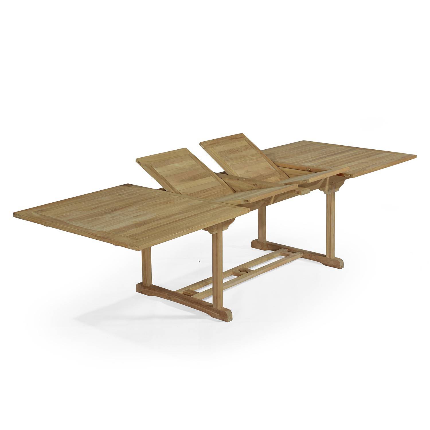 Table extensible rectangulaire teck massif 12 places Sydney - TECK'Attitude - Image 1