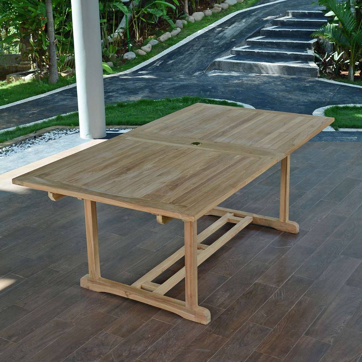 Table extensible rectangulaire teck massif 12 places Sydney - TECK'Attitude - Image 3