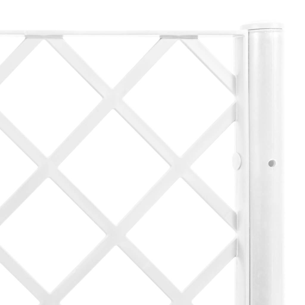ComfortXL - Grand Carré Potager avec Treillis Modulable XXL pour Jardin Extérieur 160x160x140 cm Blanc - ComfortXL Outdoor Living - Image 8