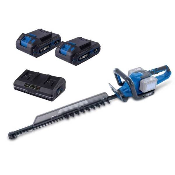 Scheppach - Pack taille-haie sans fil BC-HT720-X - longueur de coupe de 65cm - SCHEPPACH 20V IXES + 2 batteries 4Ah + chargeur double