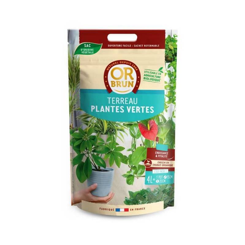 Or Brun - Or Brun Terreau Plantes Vertes 4l