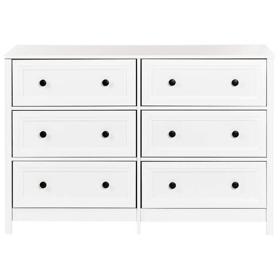 Beliani - Commode Panneau de particules de bois Blanc HAZELVALE - 120x45x80- Beliani - Image 6