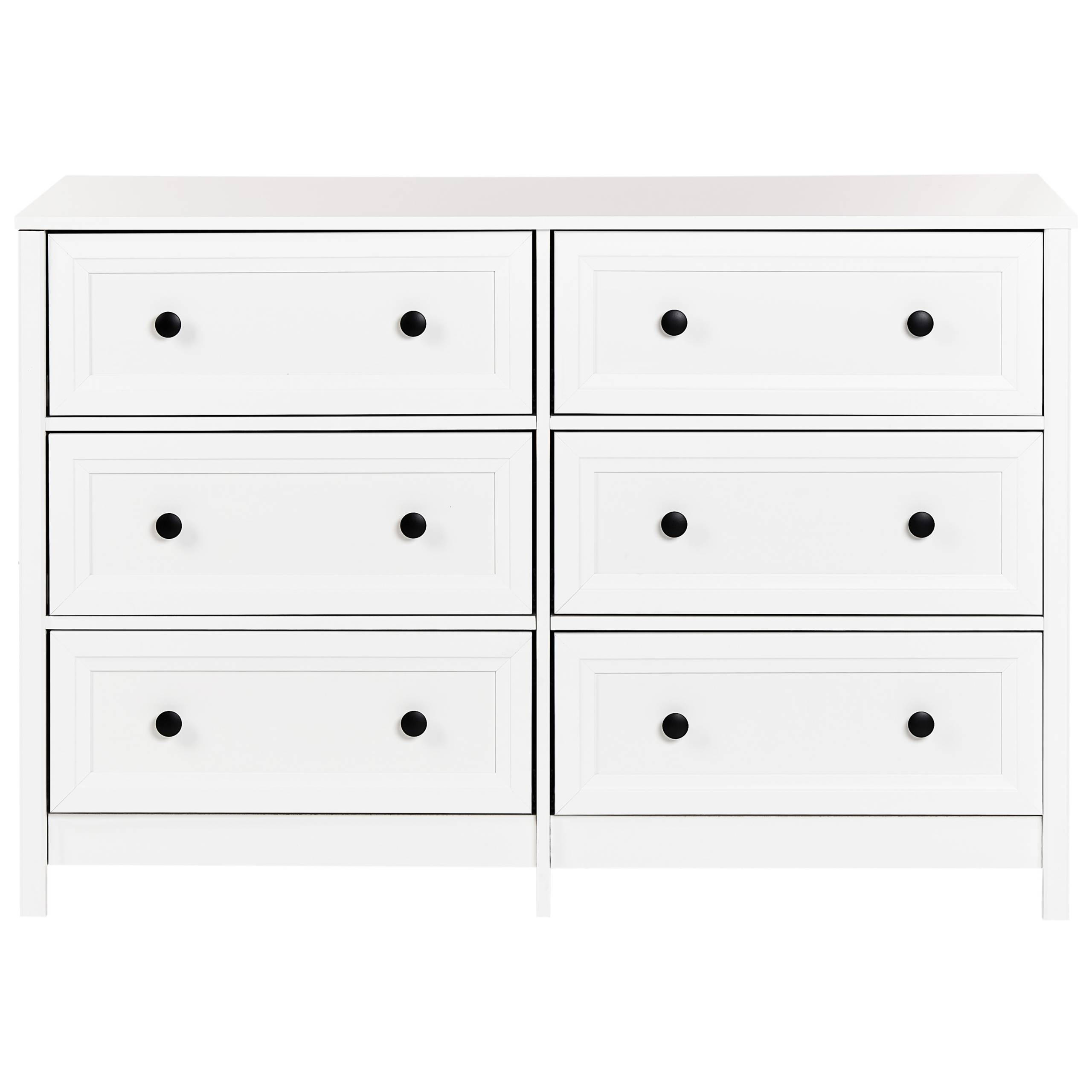 Beliani - Commode Panneau de particules de bois Blanc HAZELVALE - 120x45x80- Beliani - Image 6