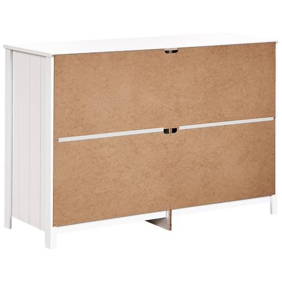 Beliani - Commode Panneau de particules de bois Blanc HAZELVALE - 120x45x80- Beliani - Image 7