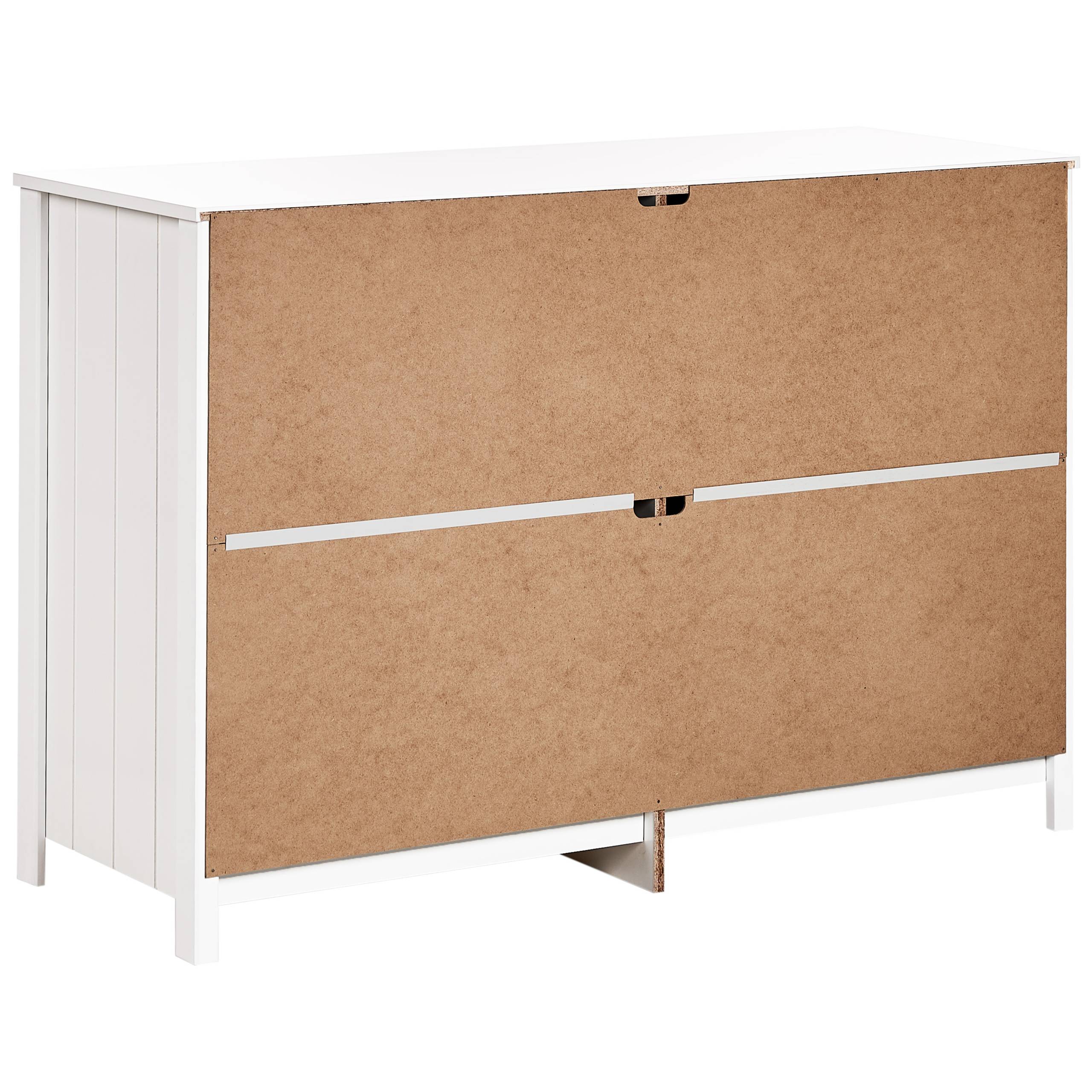 Beliani - Commode Panneau de particules de bois Blanc HAZELVALE - 120x45x80- Beliani - Image 7