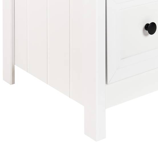Beliani - Commode Panneau de particules de bois Blanc HAZELVALE - 120x45x80- Beliani - Image 8