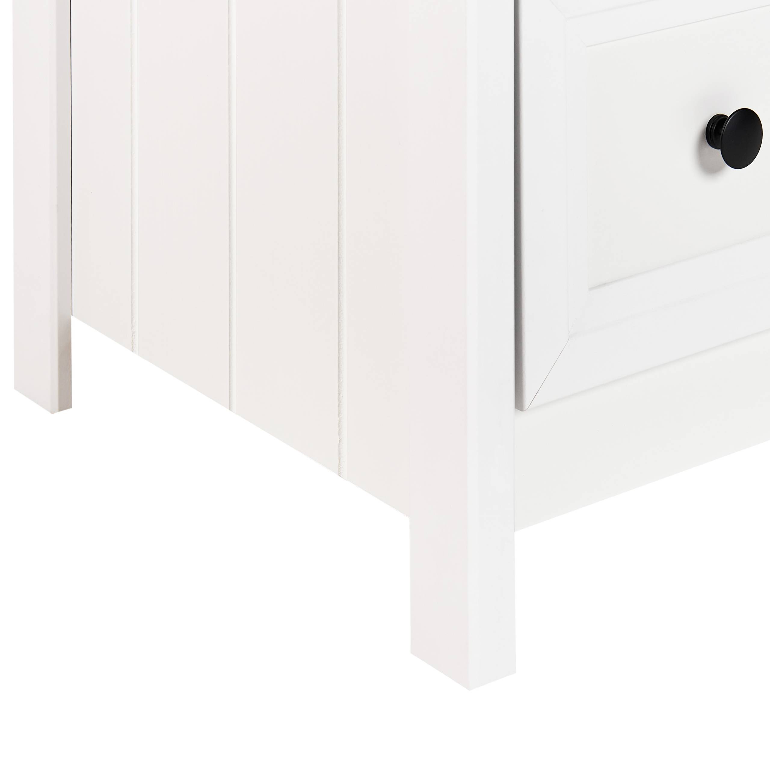 Beliani - Commode Panneau de particules de bois Blanc HAZELVALE - 120x45x80- Beliani - Image 8