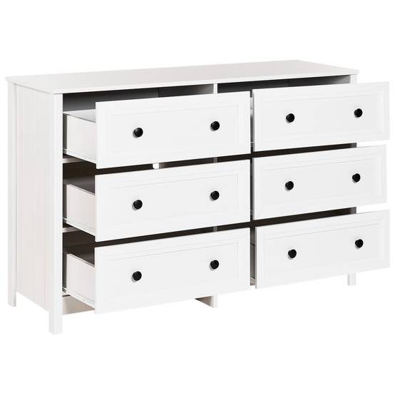 Beliani - Commode Panneau de particules de bois Blanc HAZELVALE - 120x45x80- Beliani - Image 5