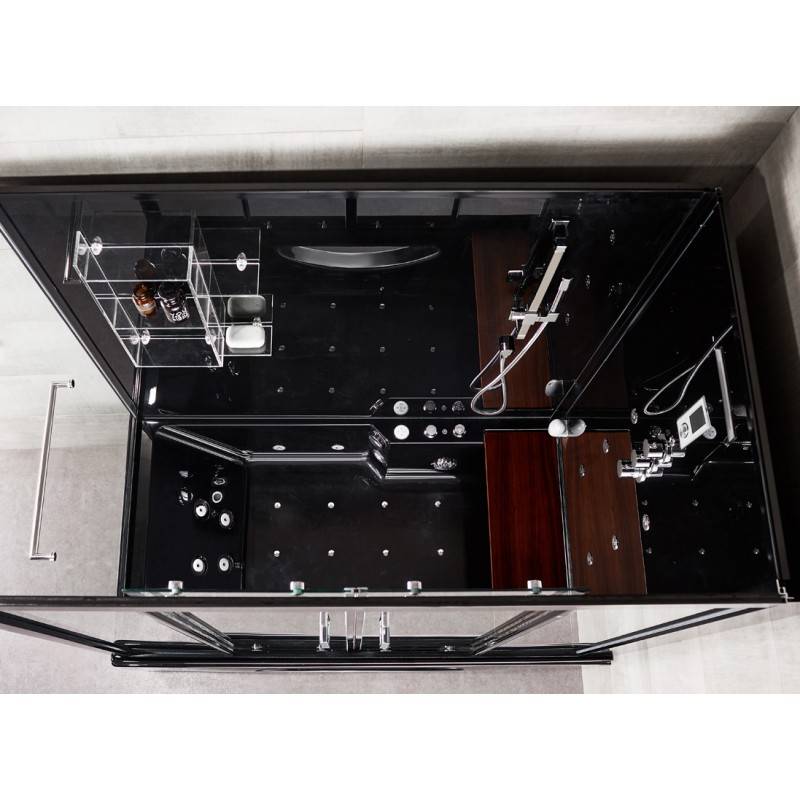 Combi Balneo douche Hammam CBH BLACK Archipel® 179x97 - DROITE - Image 3