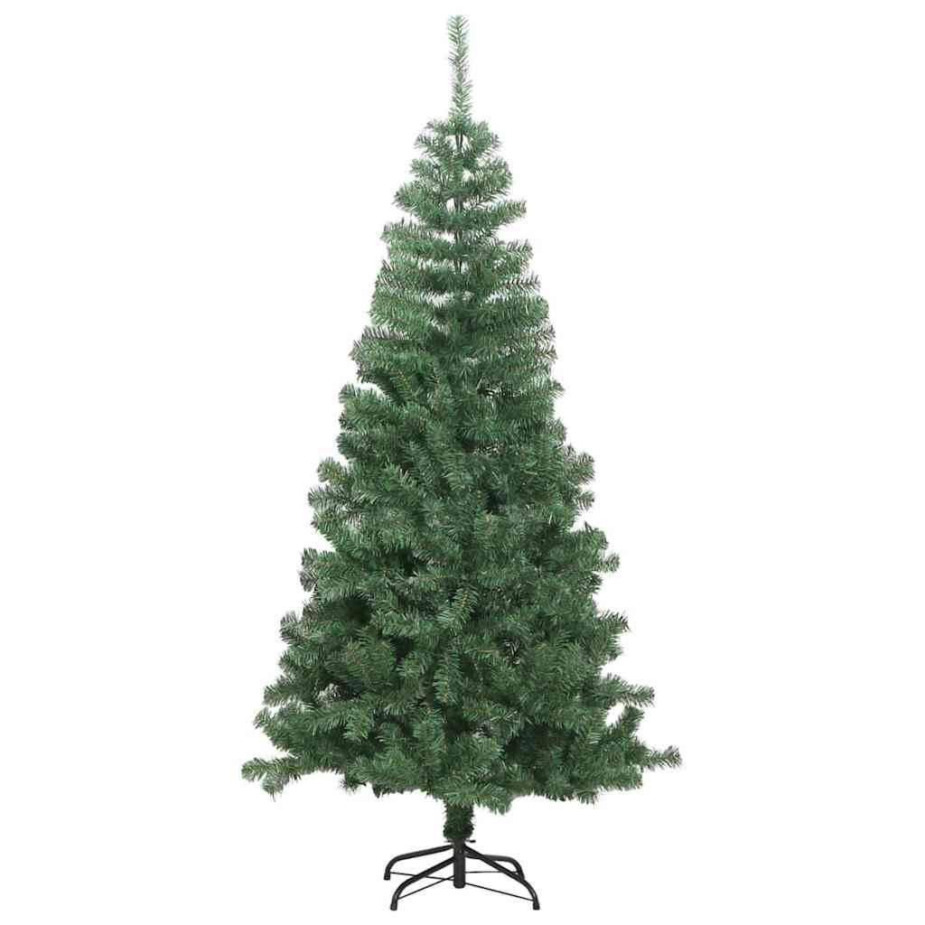 Sapin de Noël | Arbre de Noël avec 300 LED avec support Vert 240 cm PVC Maison Chic - Image 5