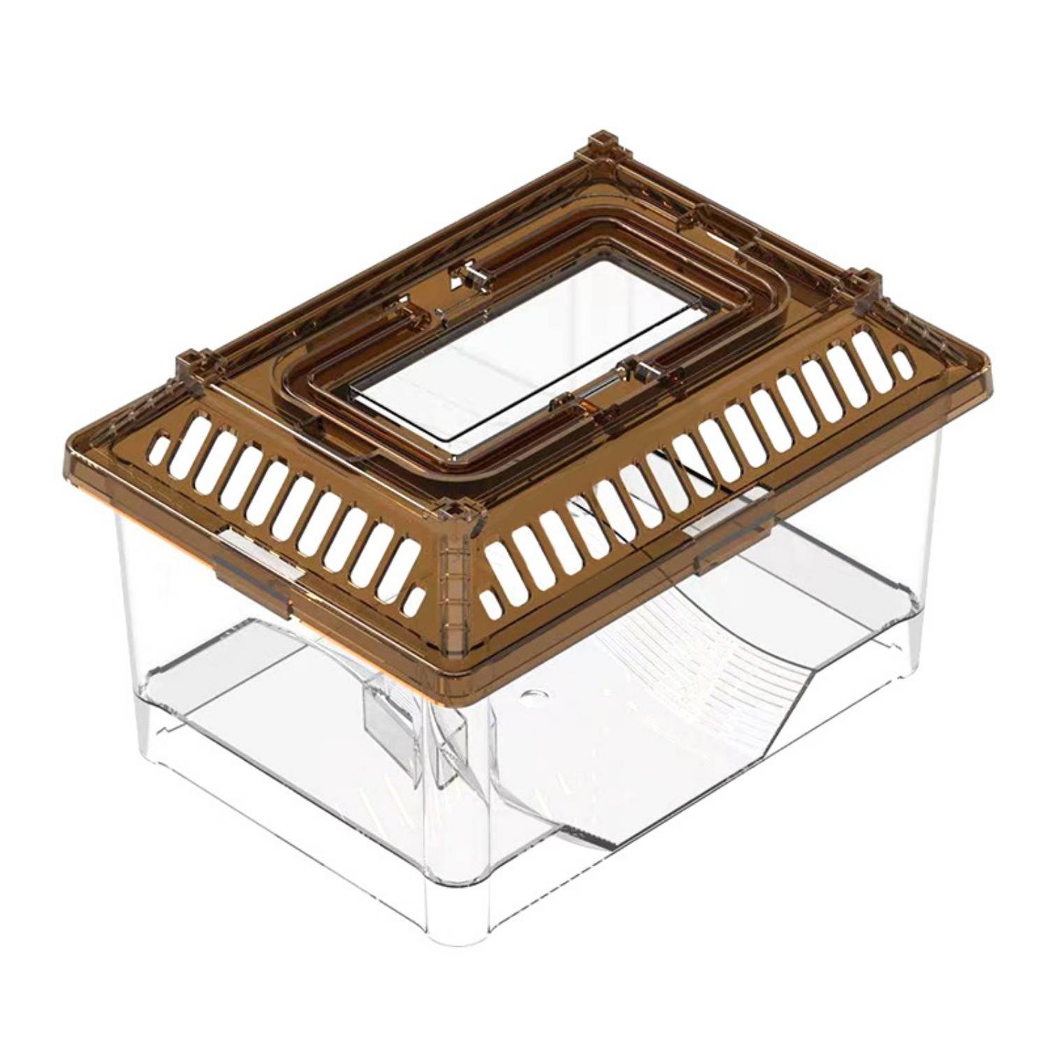 DtopbuyAge - Aquarium Transparent pour Tortue avec Plateforme et Couvercle DtopbuyAge - Image 1